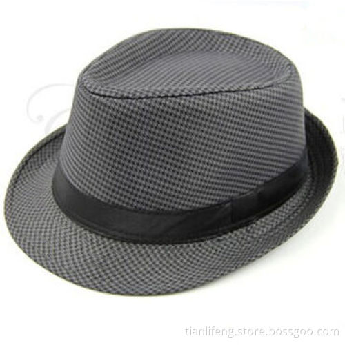 Fashion Plaid Men's Straw Panama Beach Sun CapNew